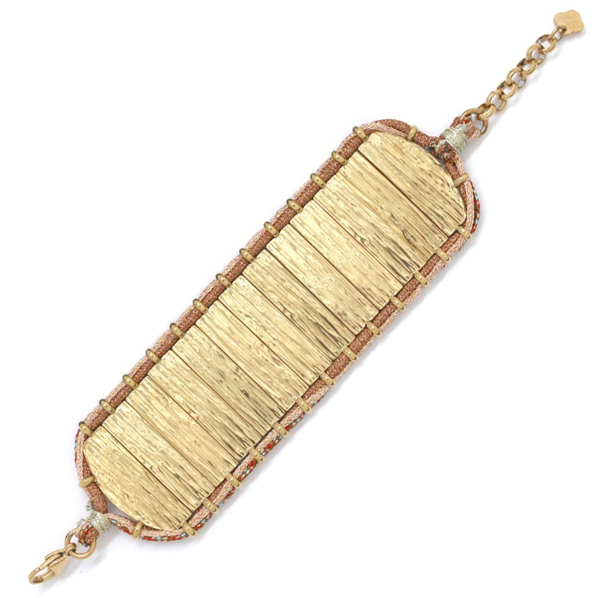 Bracelet « Manchette dorée »