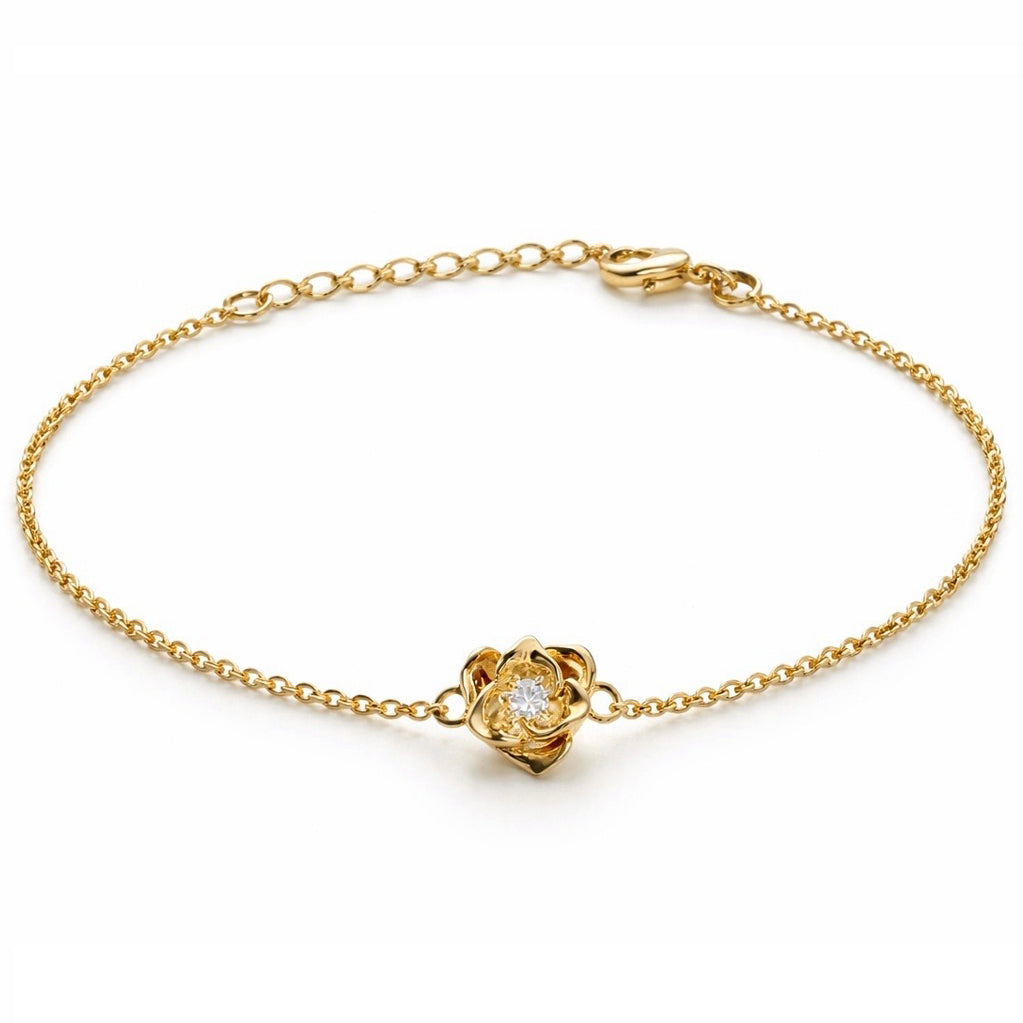 Bracelet « Fleur » plaqué or