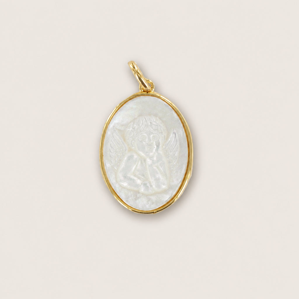 Vergoldeter „Pearly Angel Medal“-Anhänger