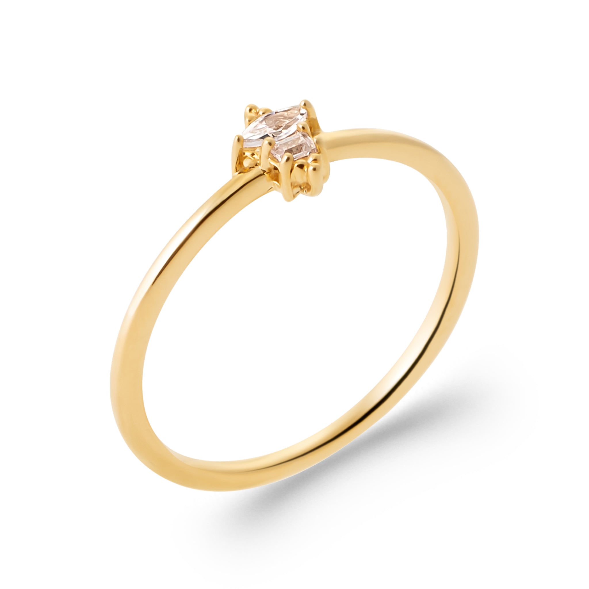 Bague « Elizabeth » plaqué or