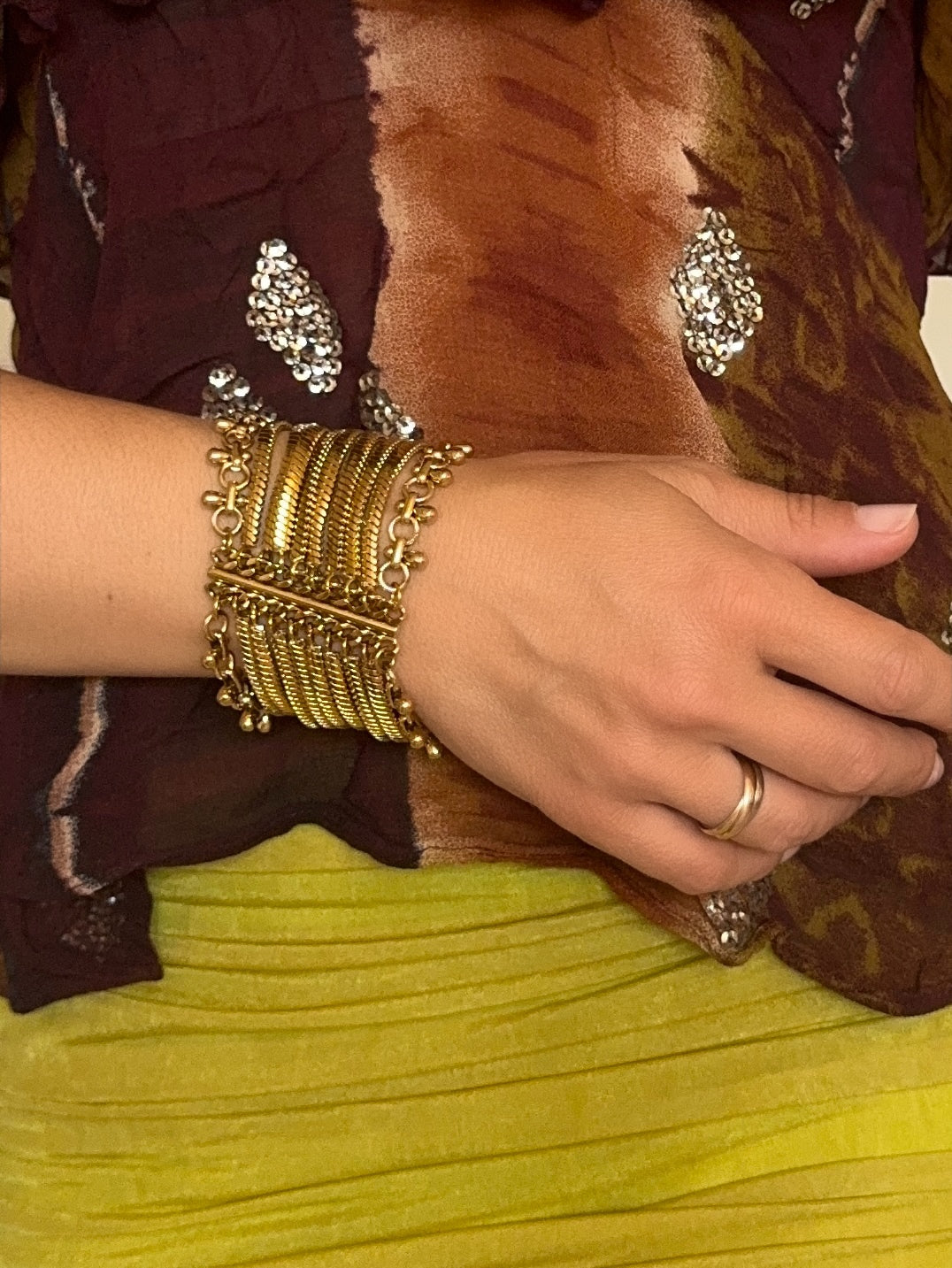 Bracelet "Manchette multi-chaines Signature"