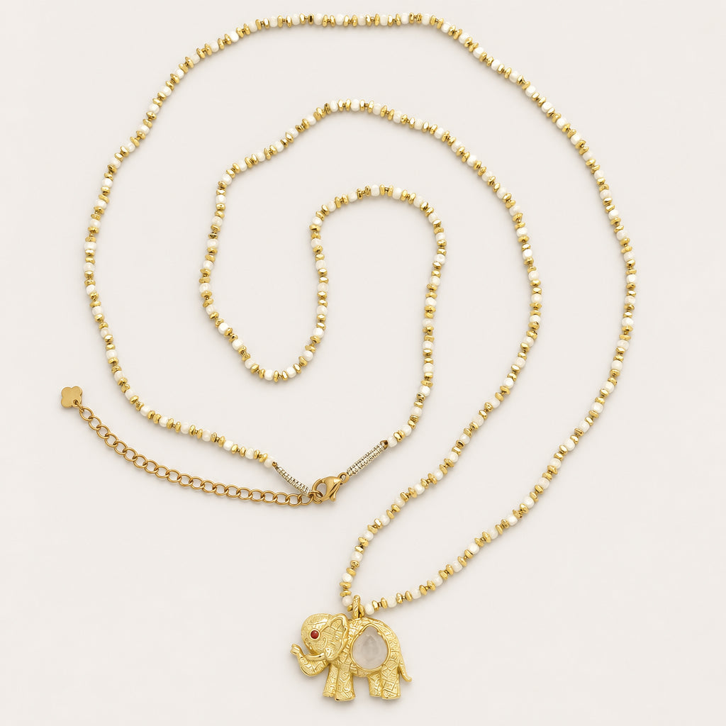Collier « Sautoir pendentif éléphant »