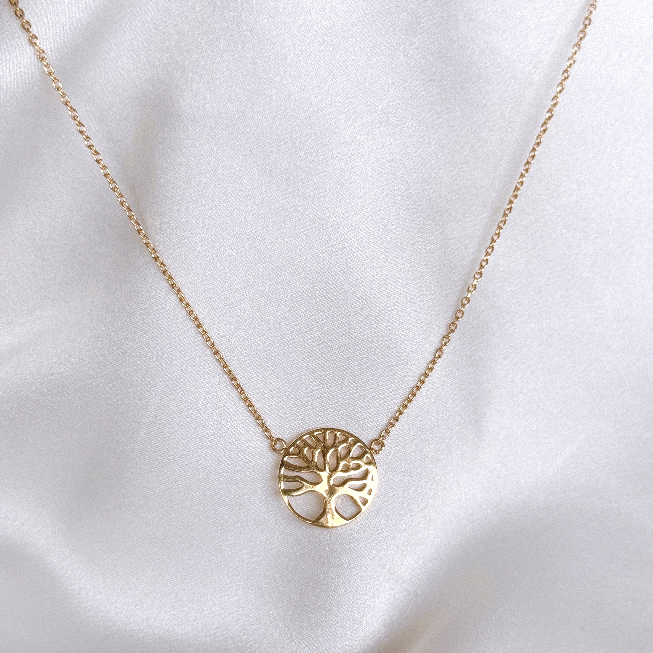 Gold-plated “Tree of Life” necklace