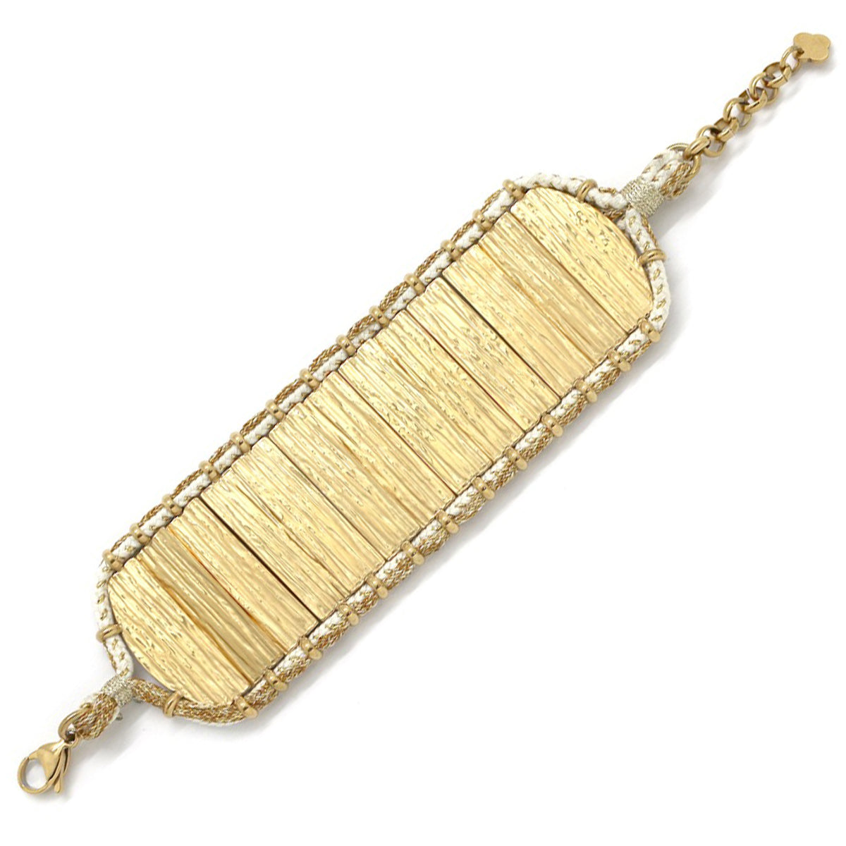 Bracelet « Manchette dorée »
