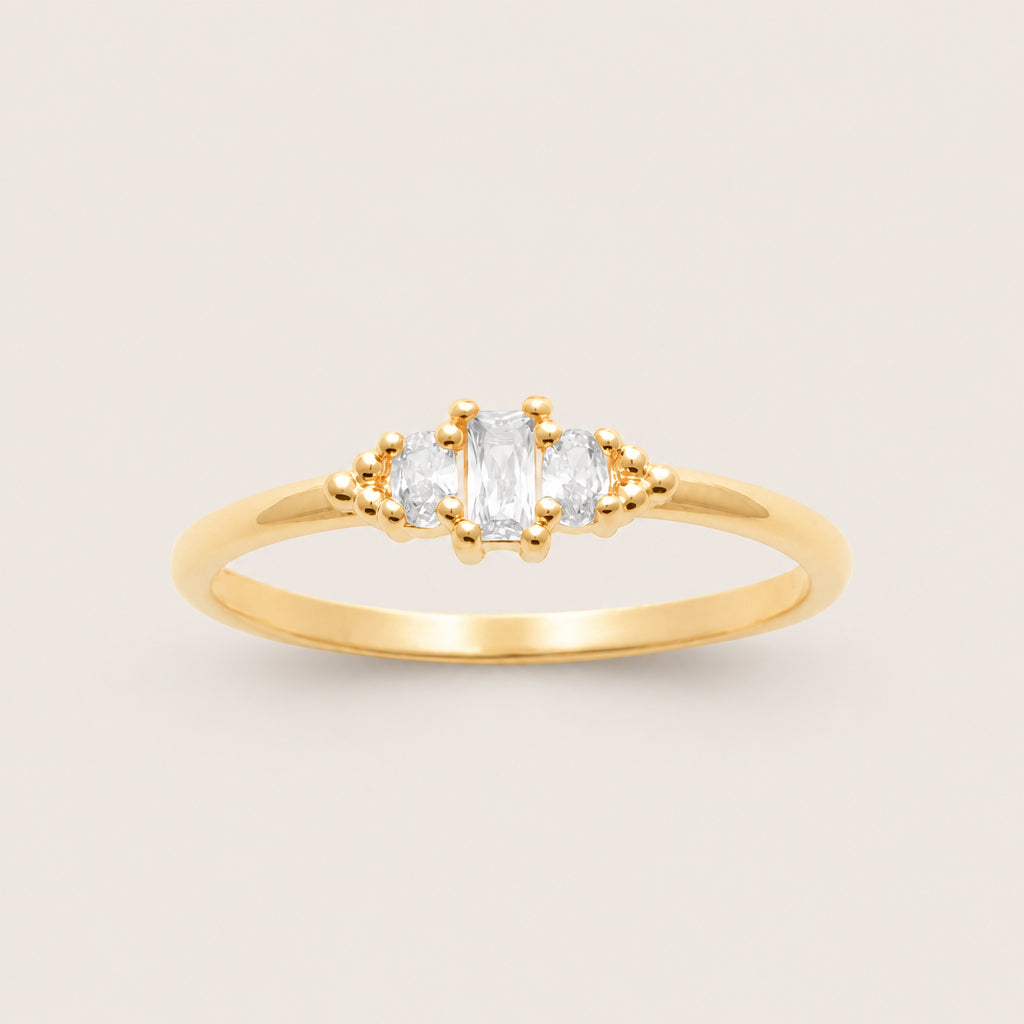 Vergoldeter „Lily“-Ring