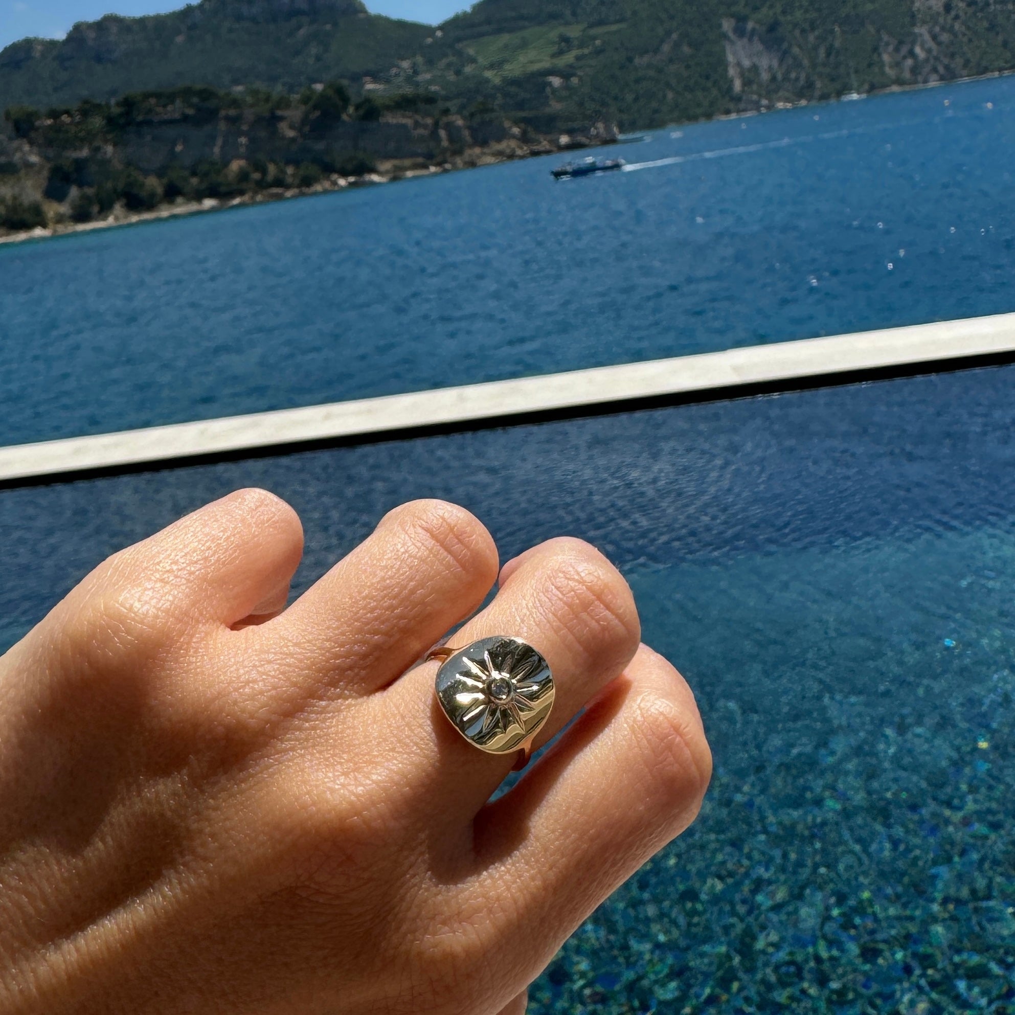 Gold-plated “Medal” ring