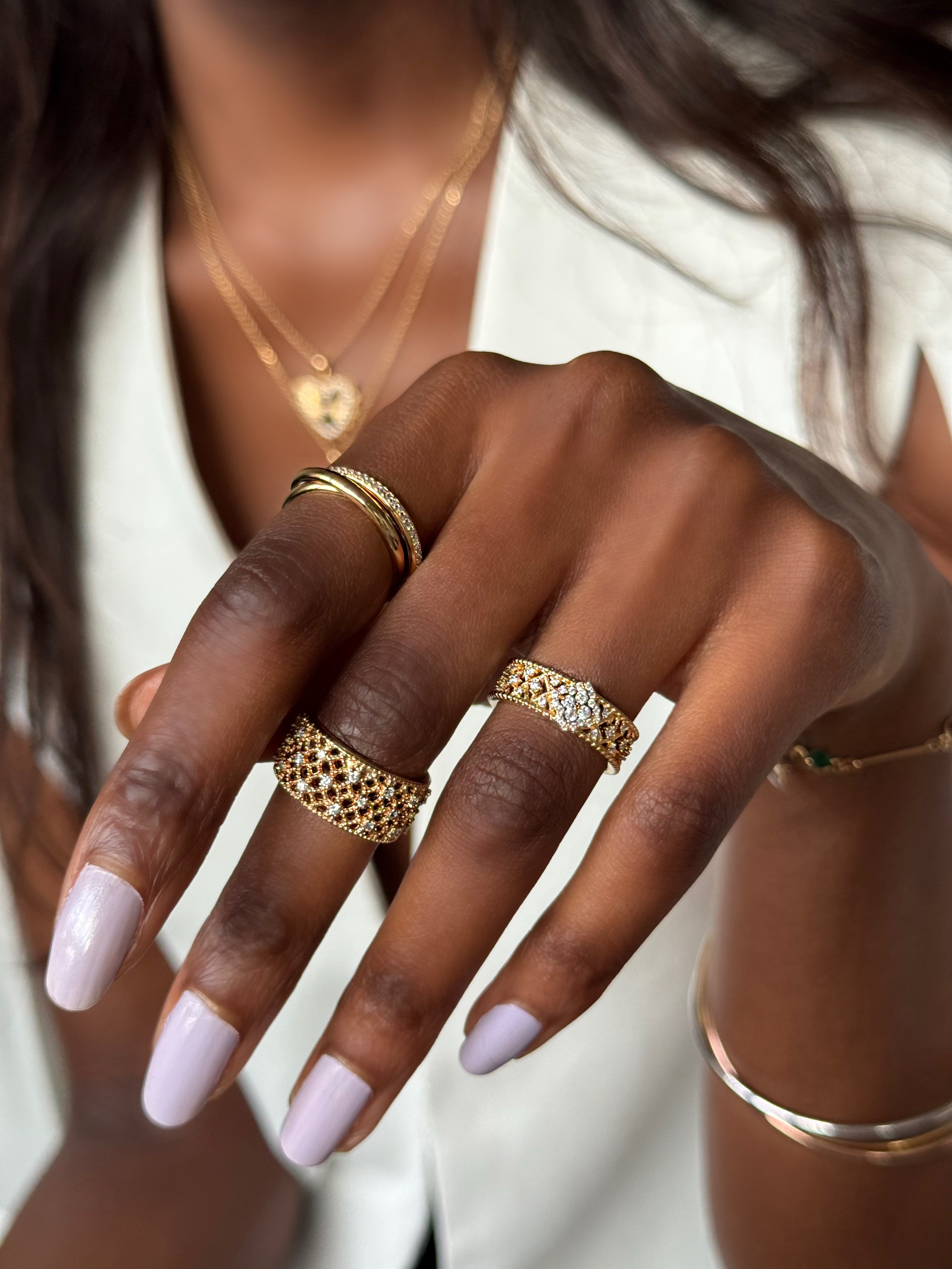 Bague "Italienne" plaqué or