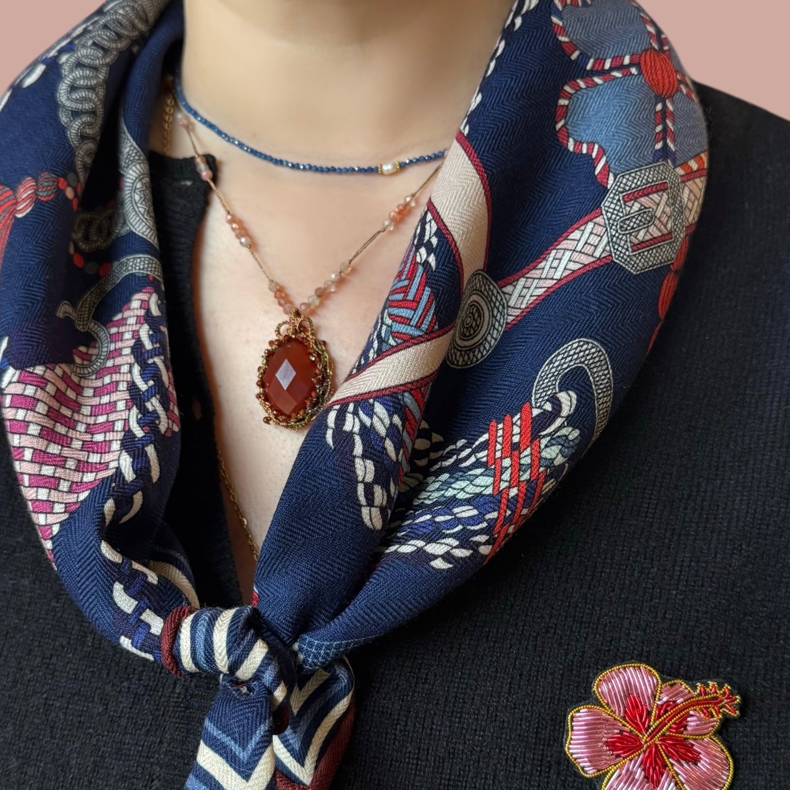 Collier "Fil Perlé Cornaline"