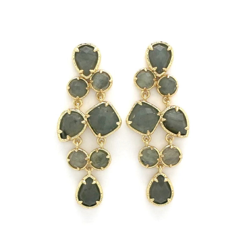 Boucles d’oreilles « 8 pierres »