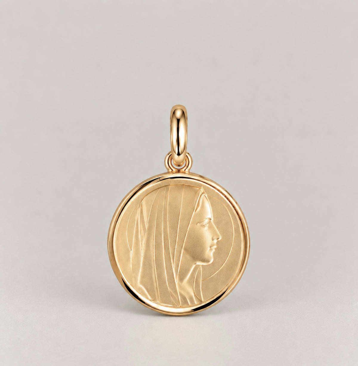 Pendentif « Médaille Vierge Marie » Plaqué Or
