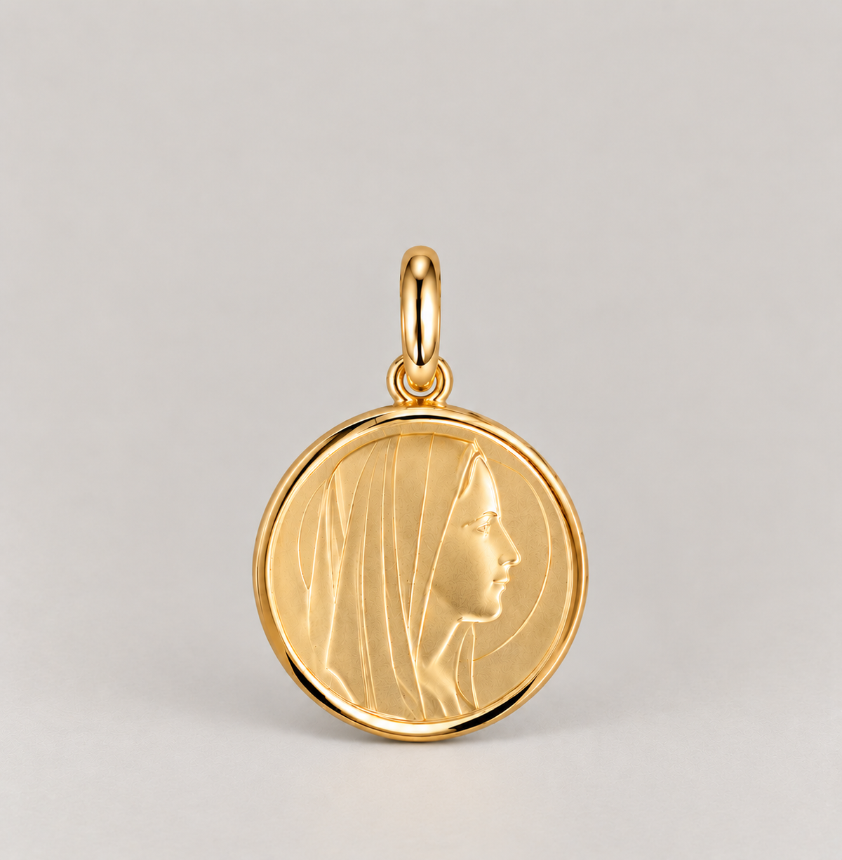 Pendentif « Médaille Vierge Marie » Plaqué Or