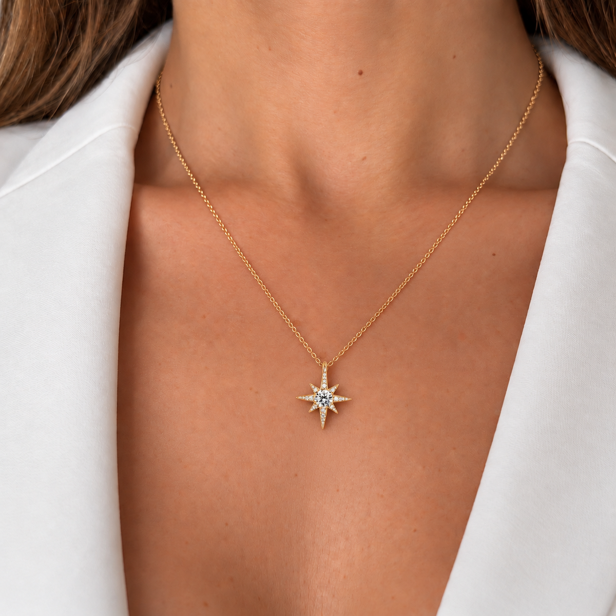 Collier « Astre » plaqué or