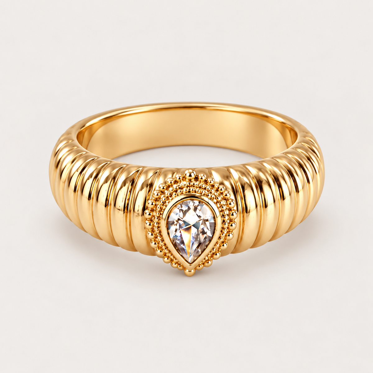Bague « Anneau » plaqué or