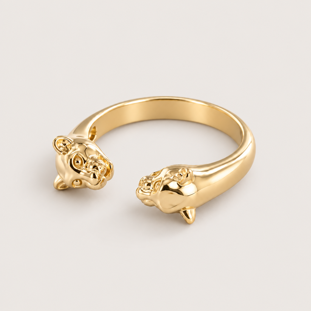 Bague « Panthère » Plaqué Or