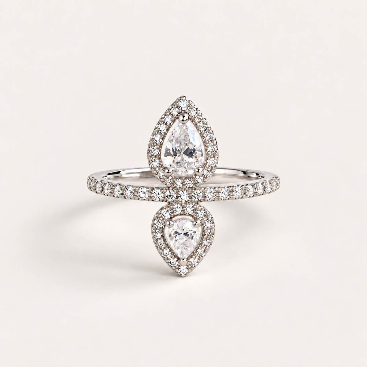 Bague « Double Goutte » argent 925
