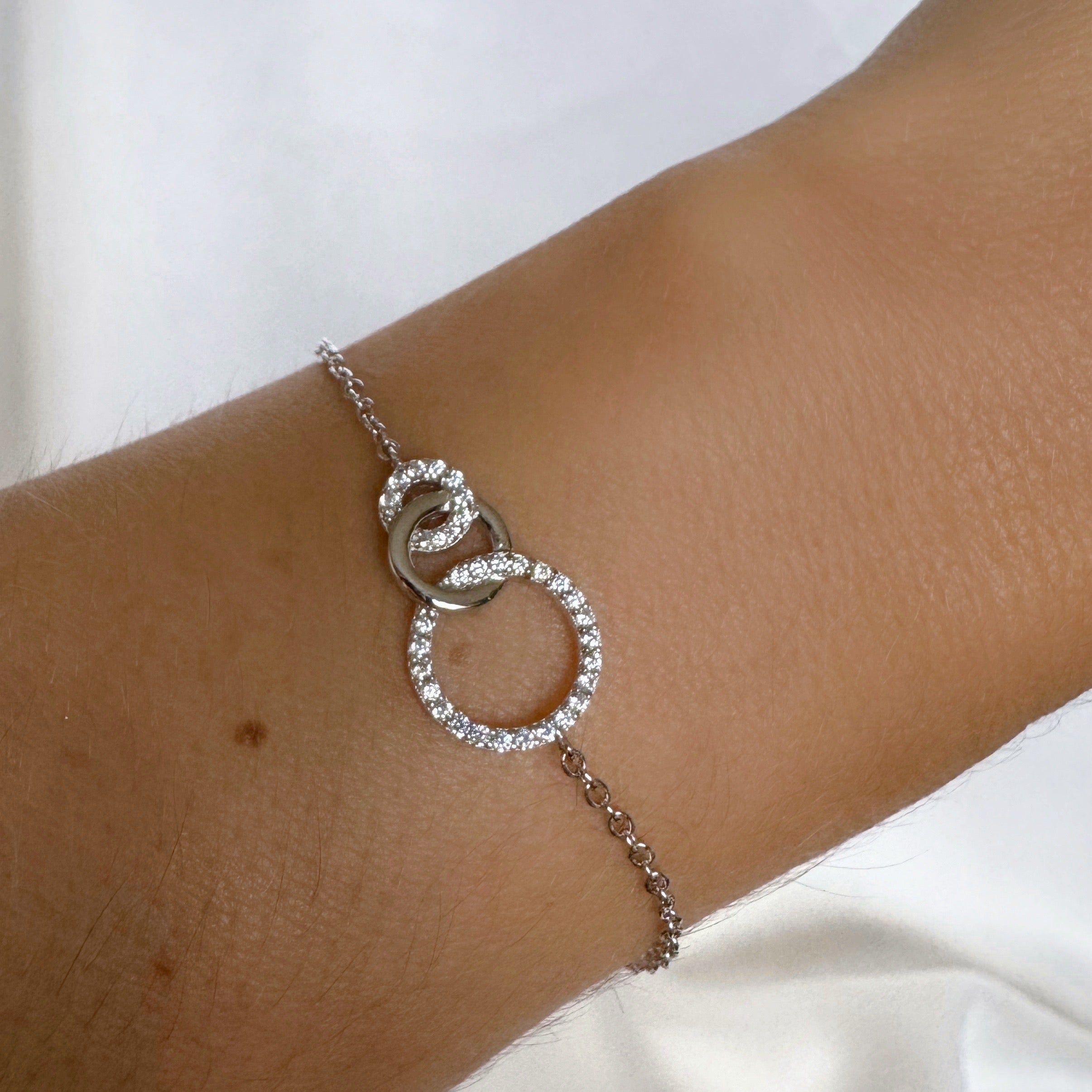 Bracelet « 3 anneaux entrelacés » argent 925