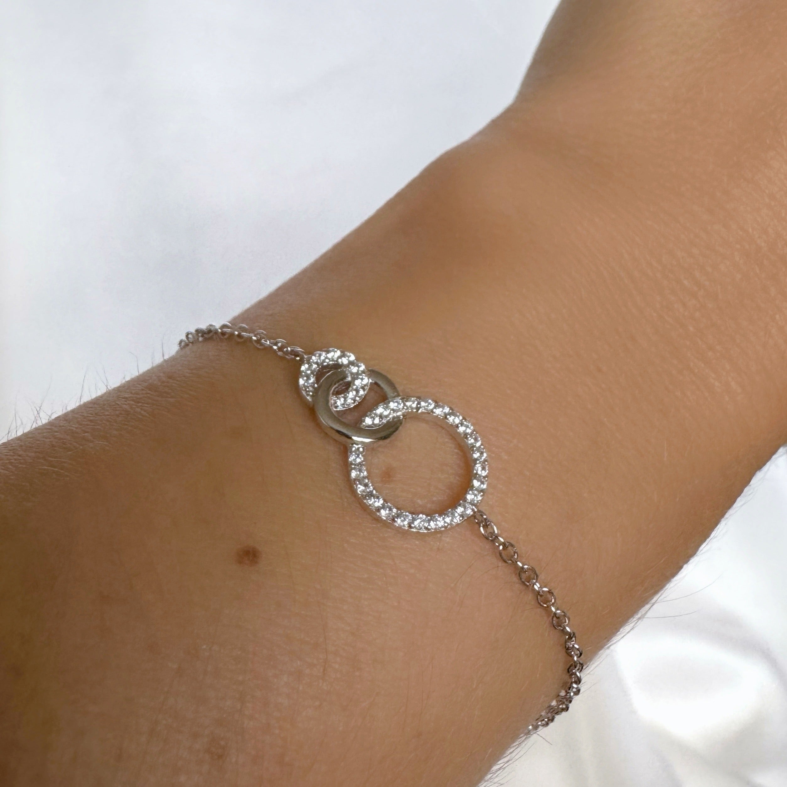 Bracelet « 3 anneaux entrelacés » argent 925