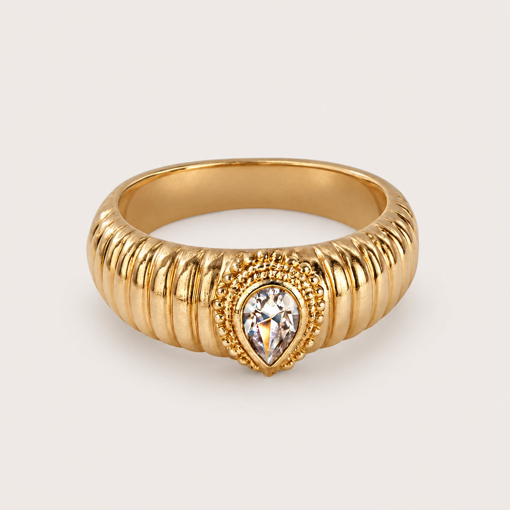 Bague « Anneau » plaqué or