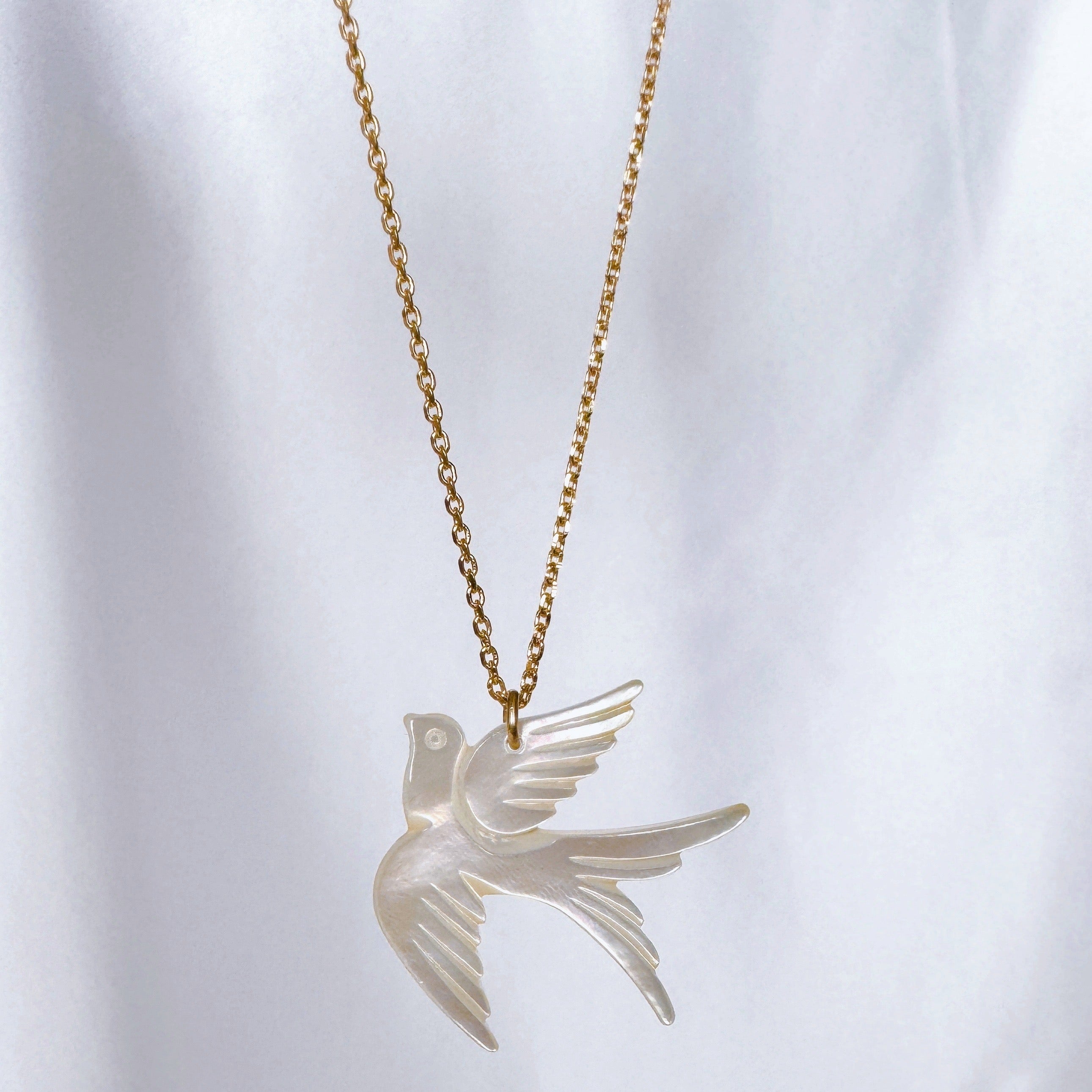 Gold-plated “Swallow” necklace