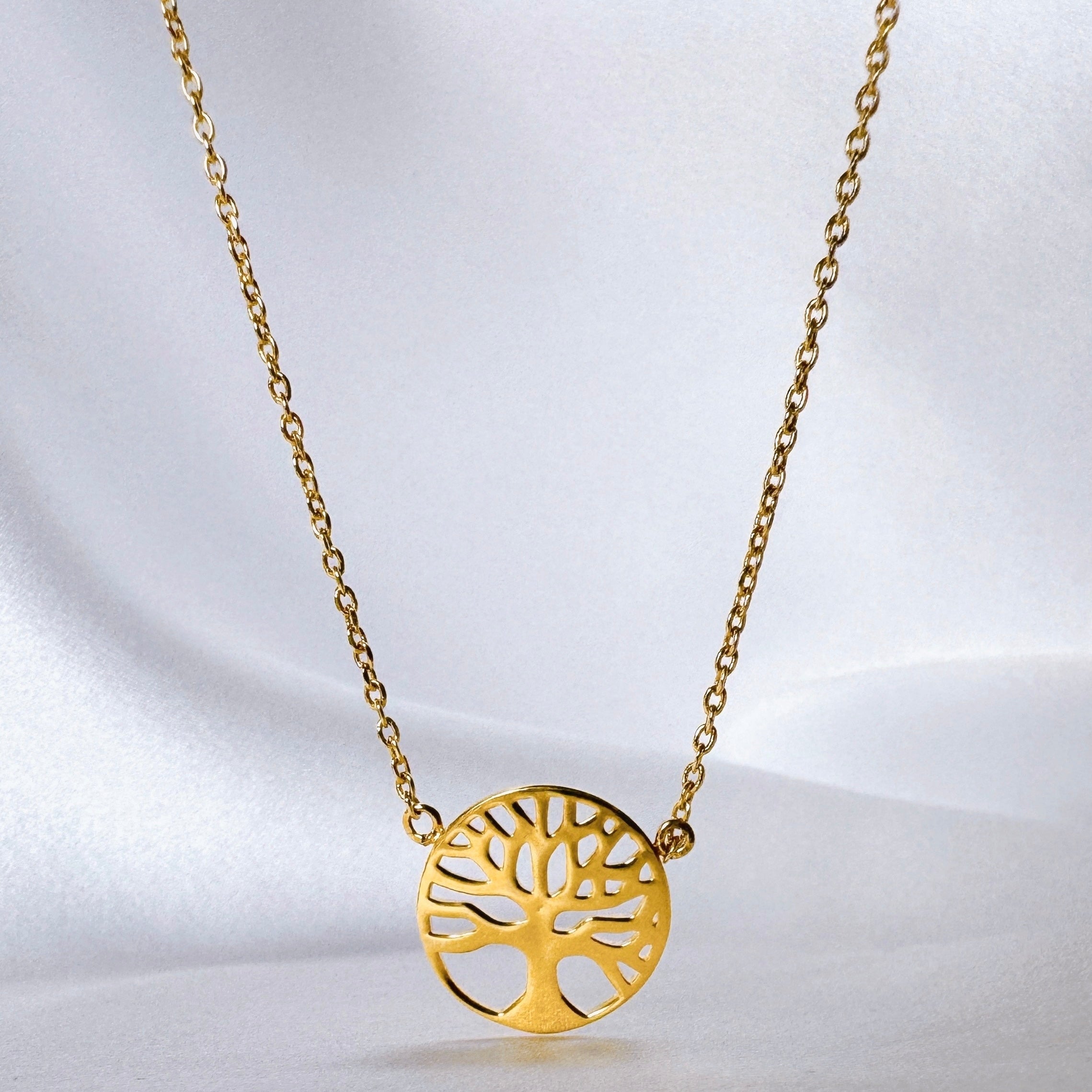 Gold-plated “Tree of Life” necklace