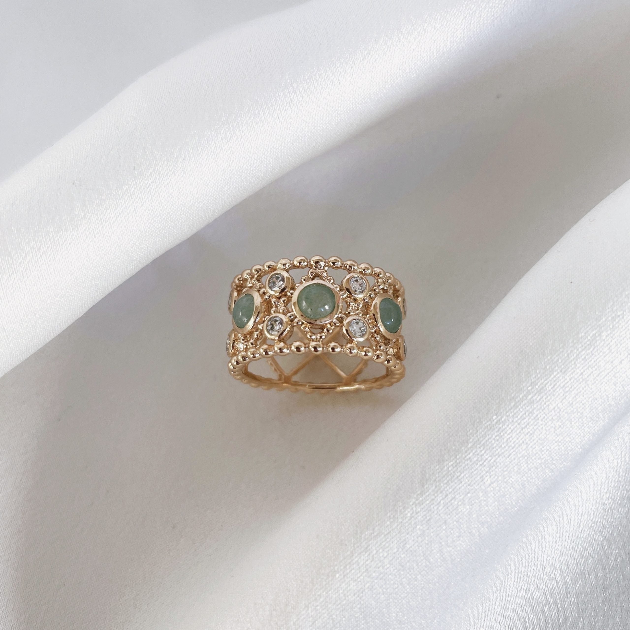 Gold-plated “Chloe” ring