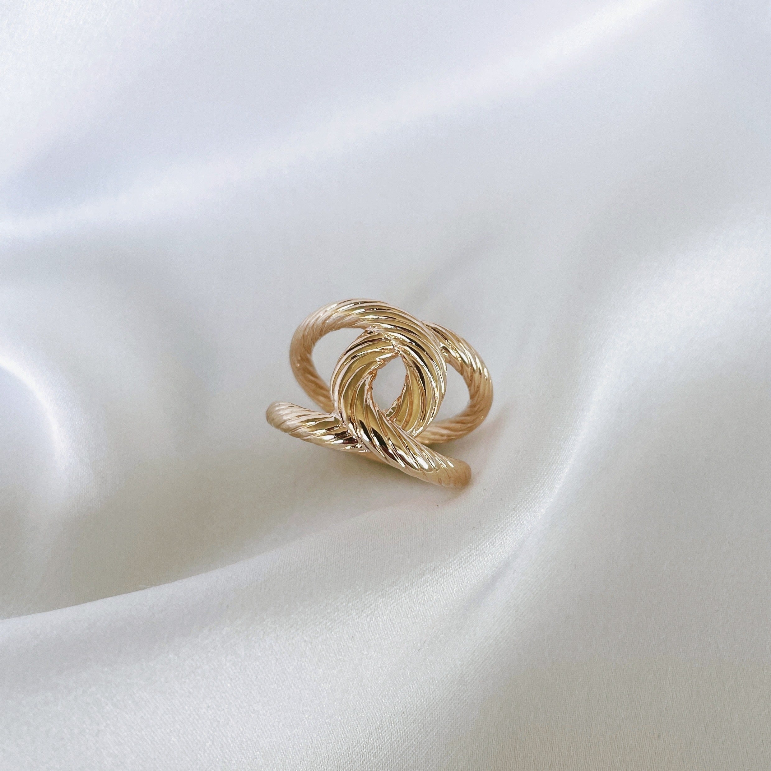 Gold-plated “Coco” ring