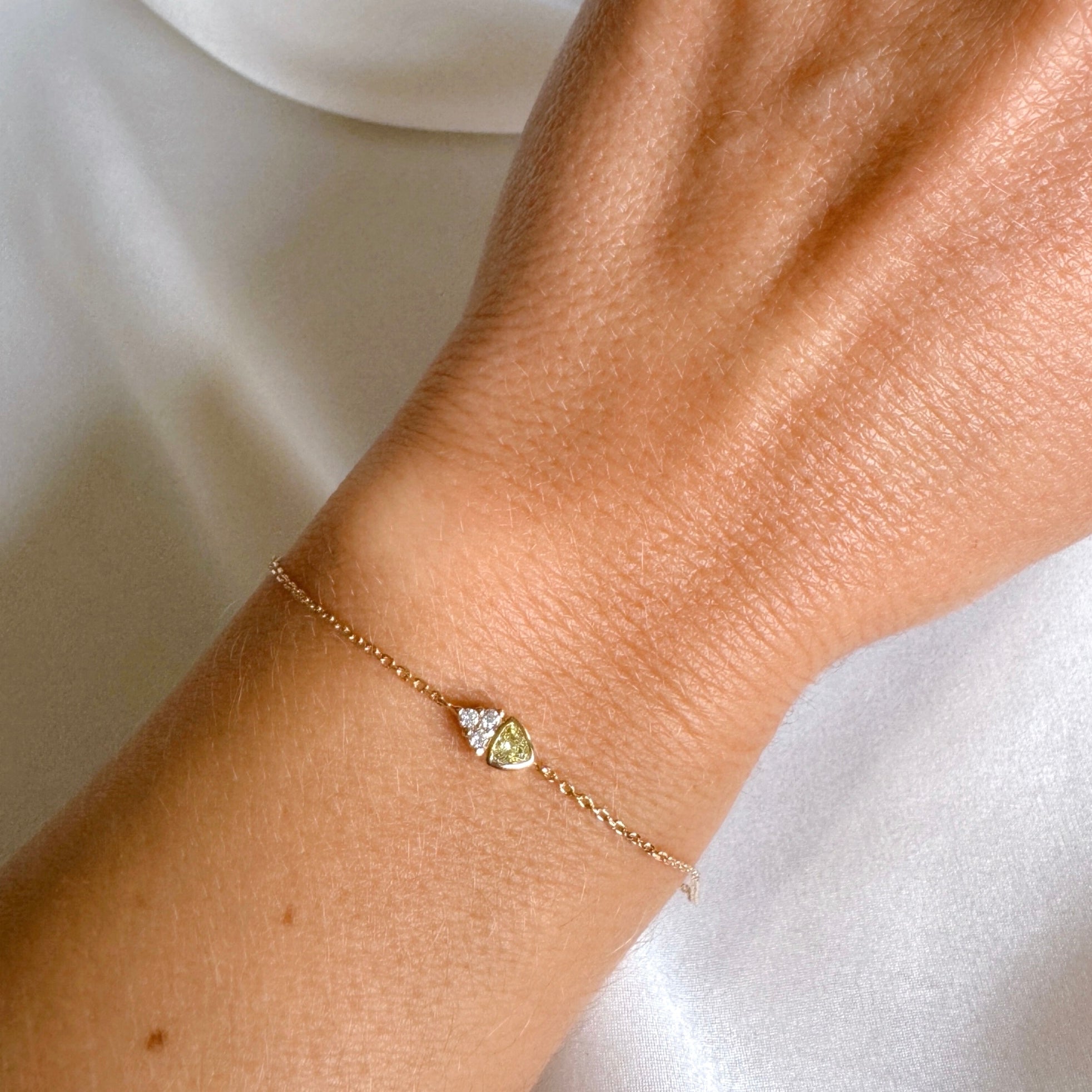 Bracelet "Verde" plaqué or