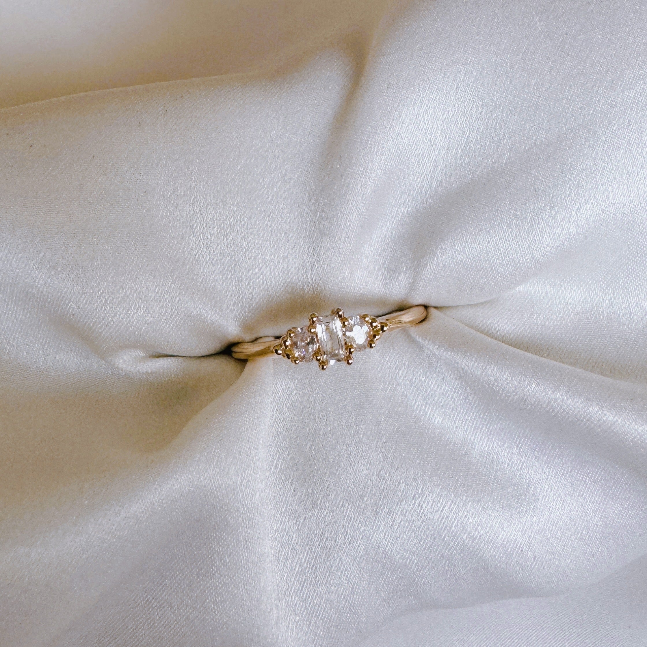 Gold-plated “Lily” ring