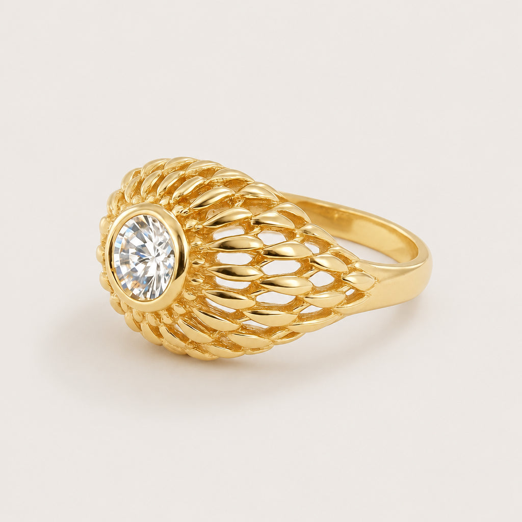 Vergoldeter „Astrid“-Ring