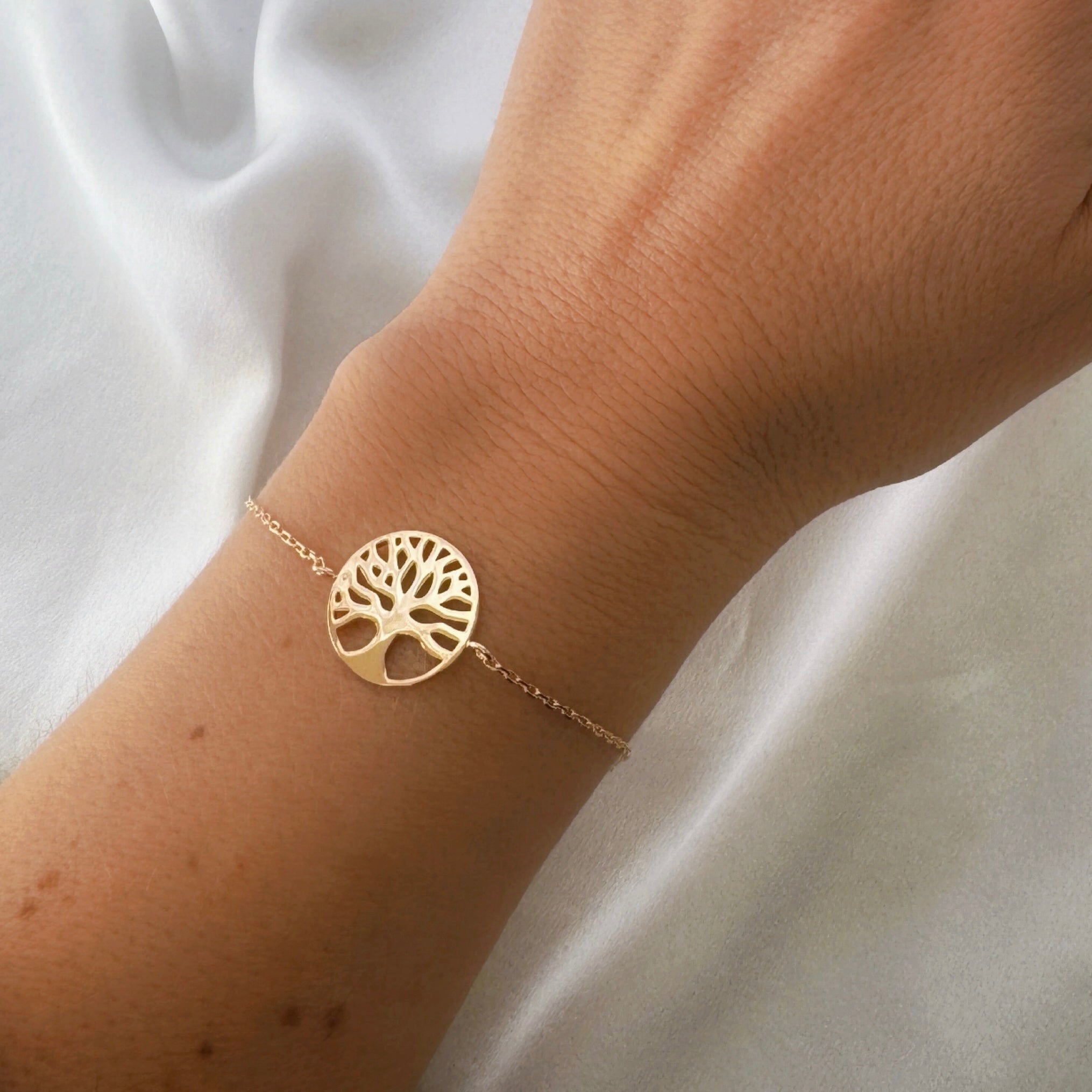 Gold-plated “Tree of Life” bracelet