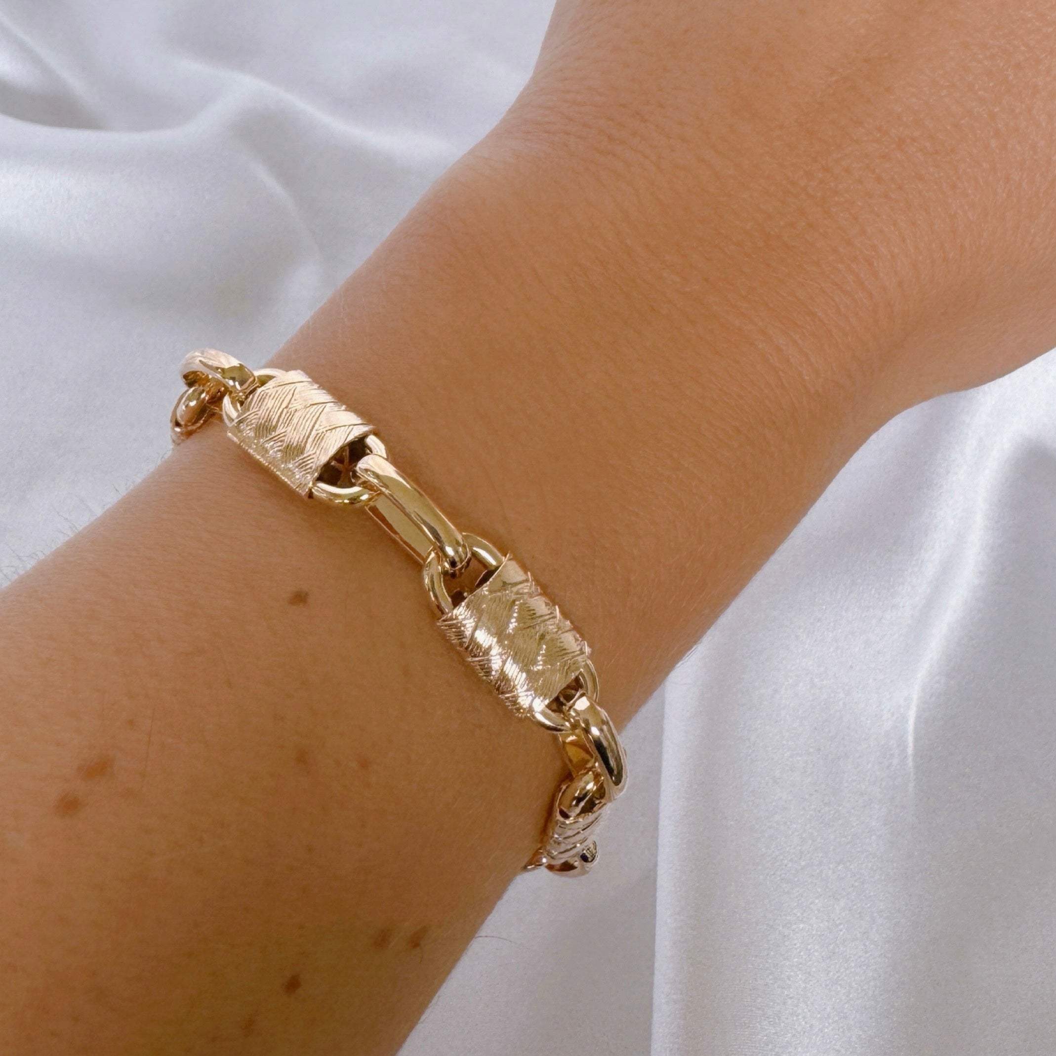 Bracelet "Fortuna" plaqué or