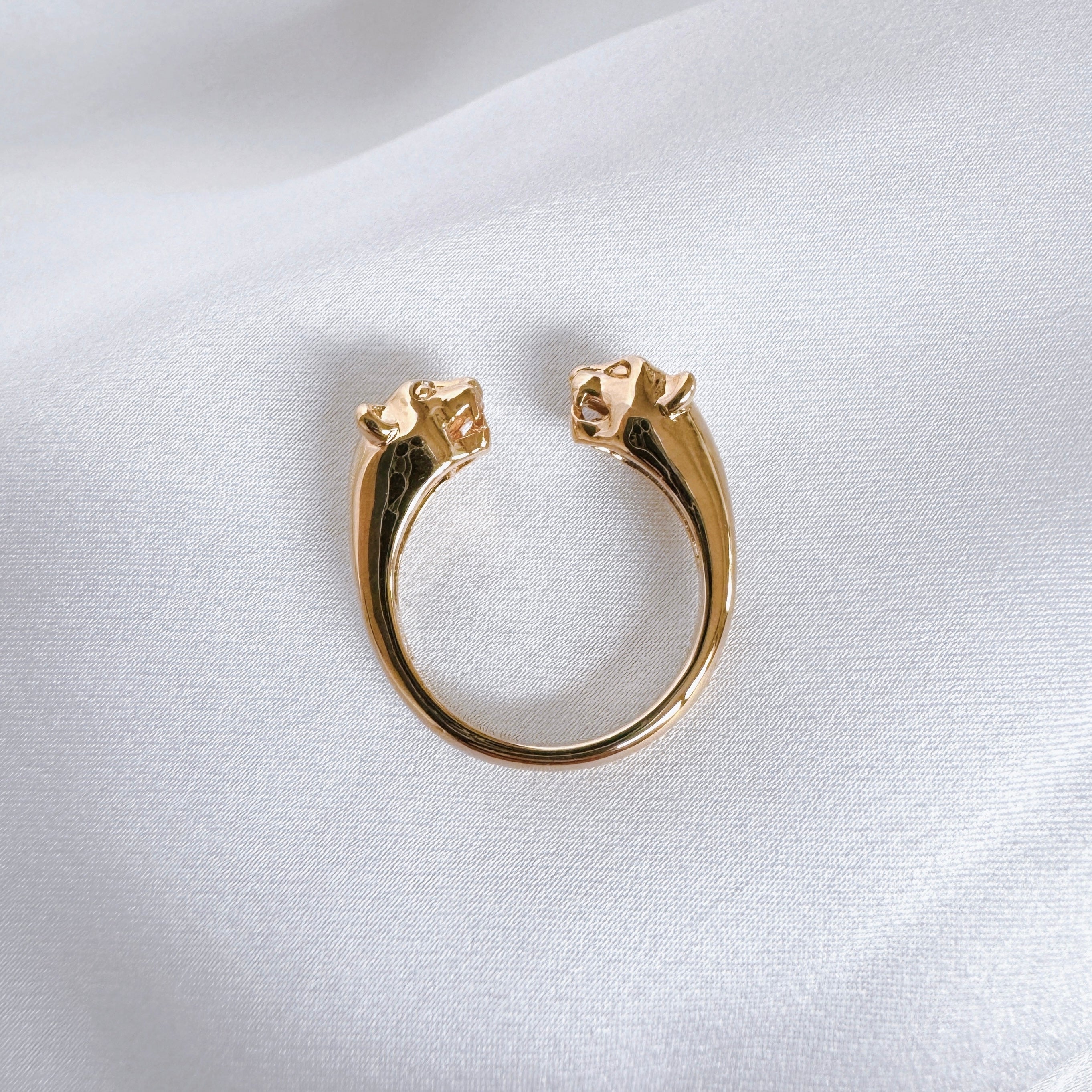 Gold-plated “Panther” ring