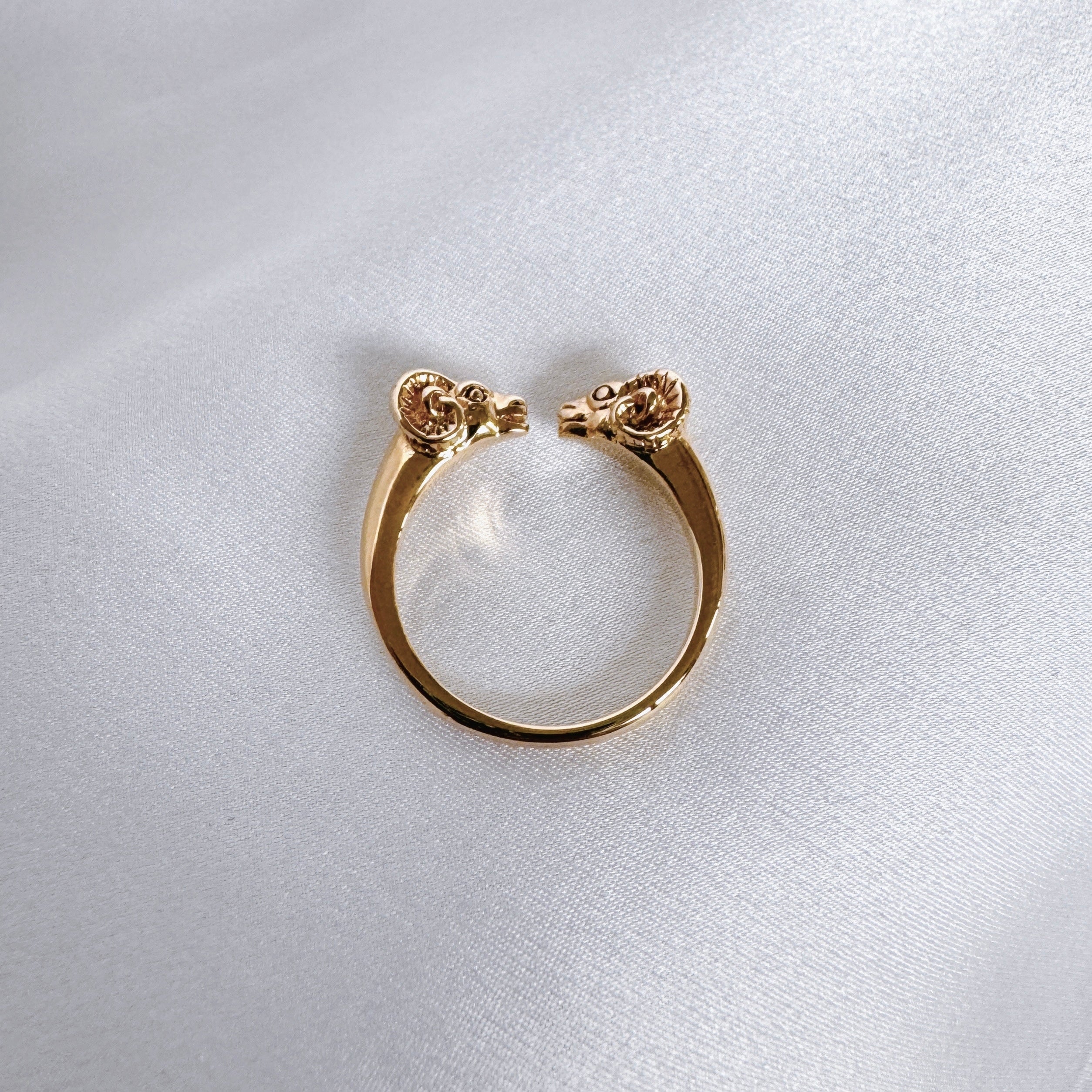 Gold-plated “Aries” ring