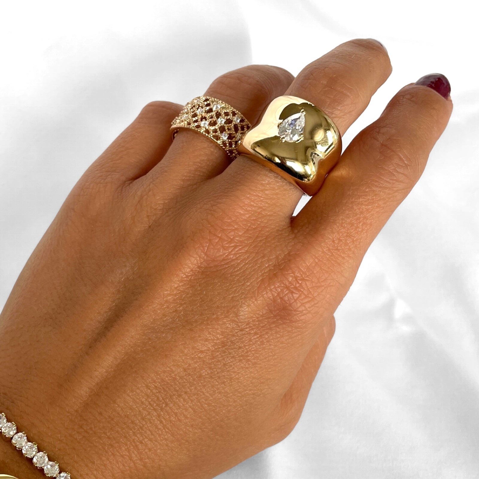 Gold-plated “Kama” ring
