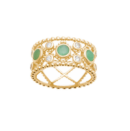 Gold-plated “Chloe” ring
