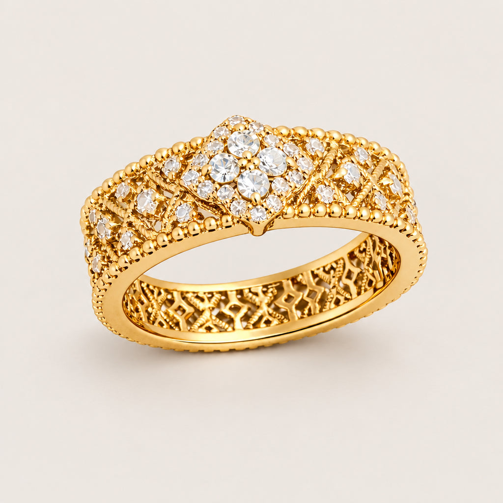 Bague "Italienne" plaqué or