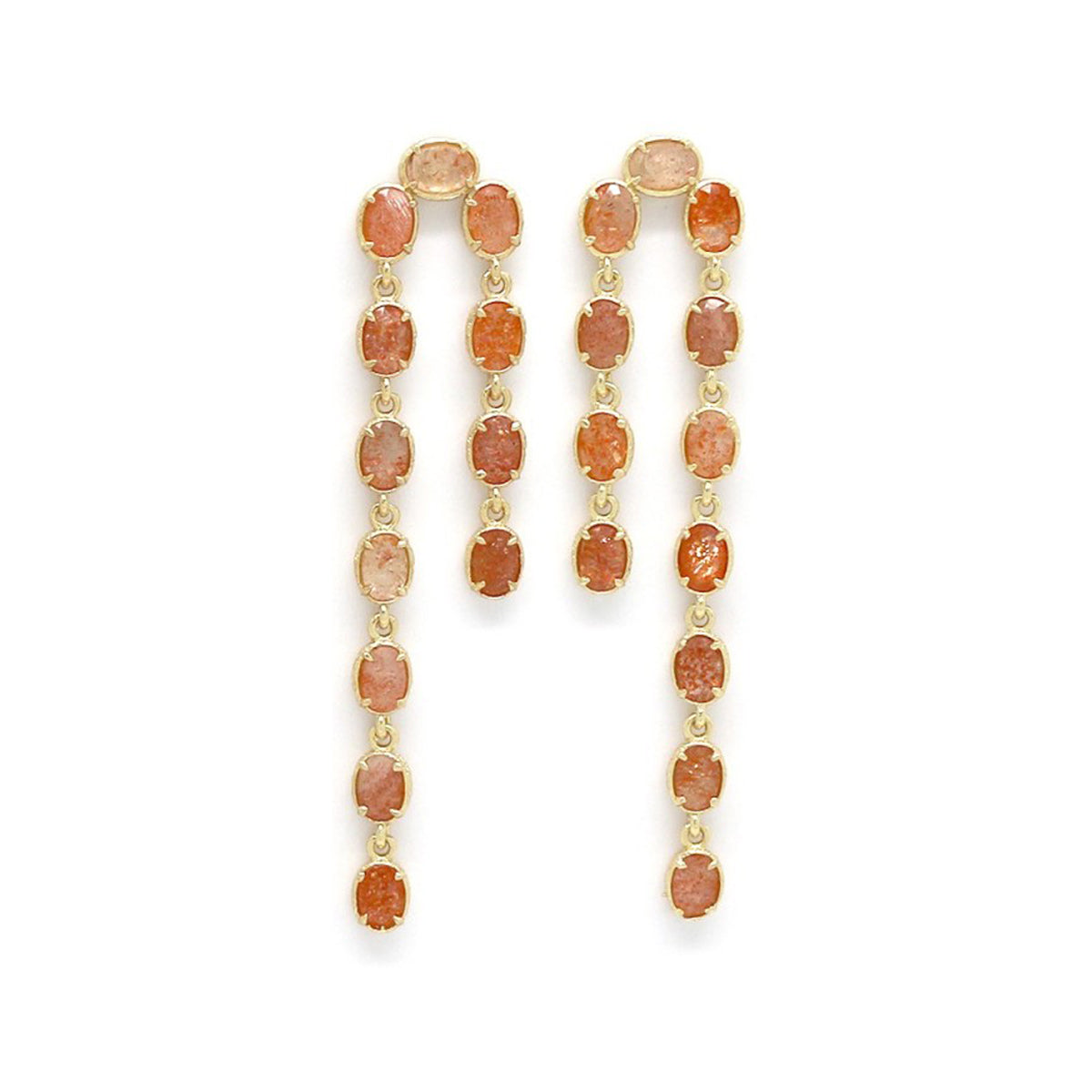 Boucles d’oreilles "Cascade" Pierre de Soleil