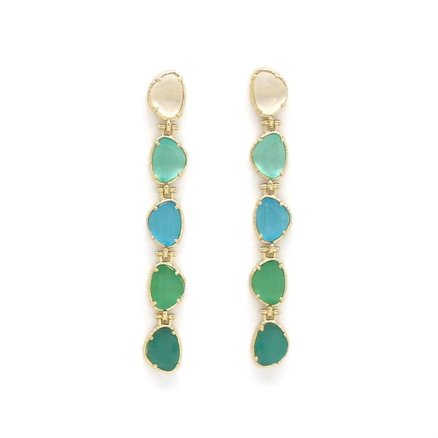 Boucles d'oreilles "Dégradé Œil de Chat"