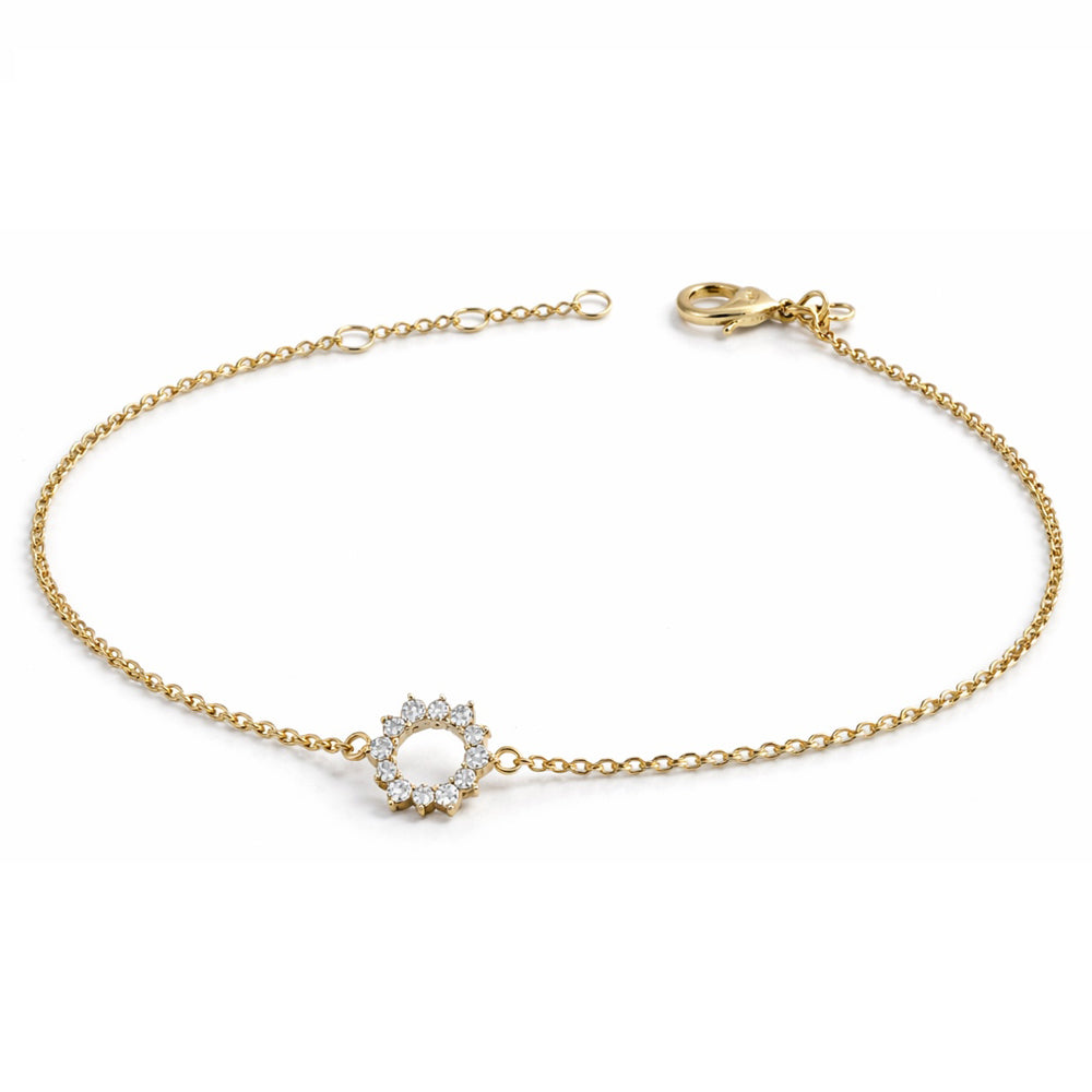 Bracelet "Soleil" plaqué or