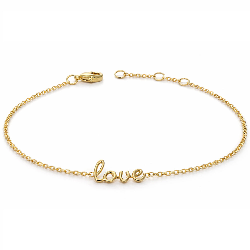 Bracelet "Love" plaqué or