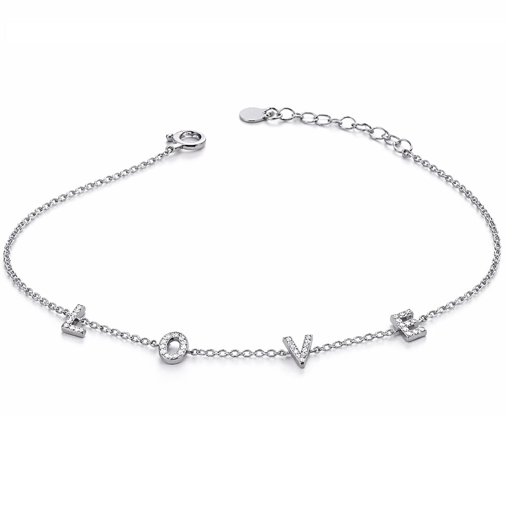 Bracelet "Love" argent 925 rhodié