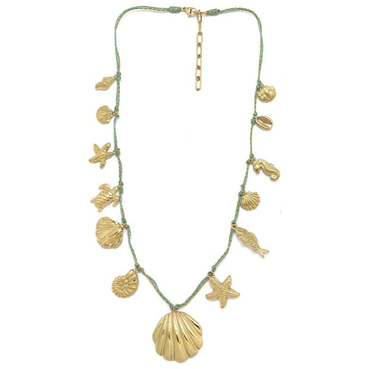 Collier Grigri Charms – Trésors Dorés de l’Océan