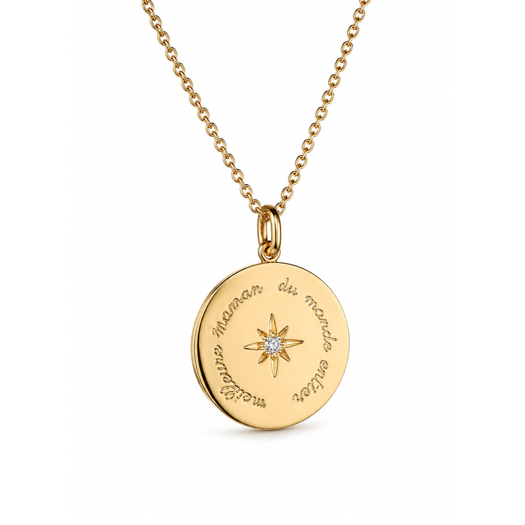 Collier "Fête des mères" plaqué or