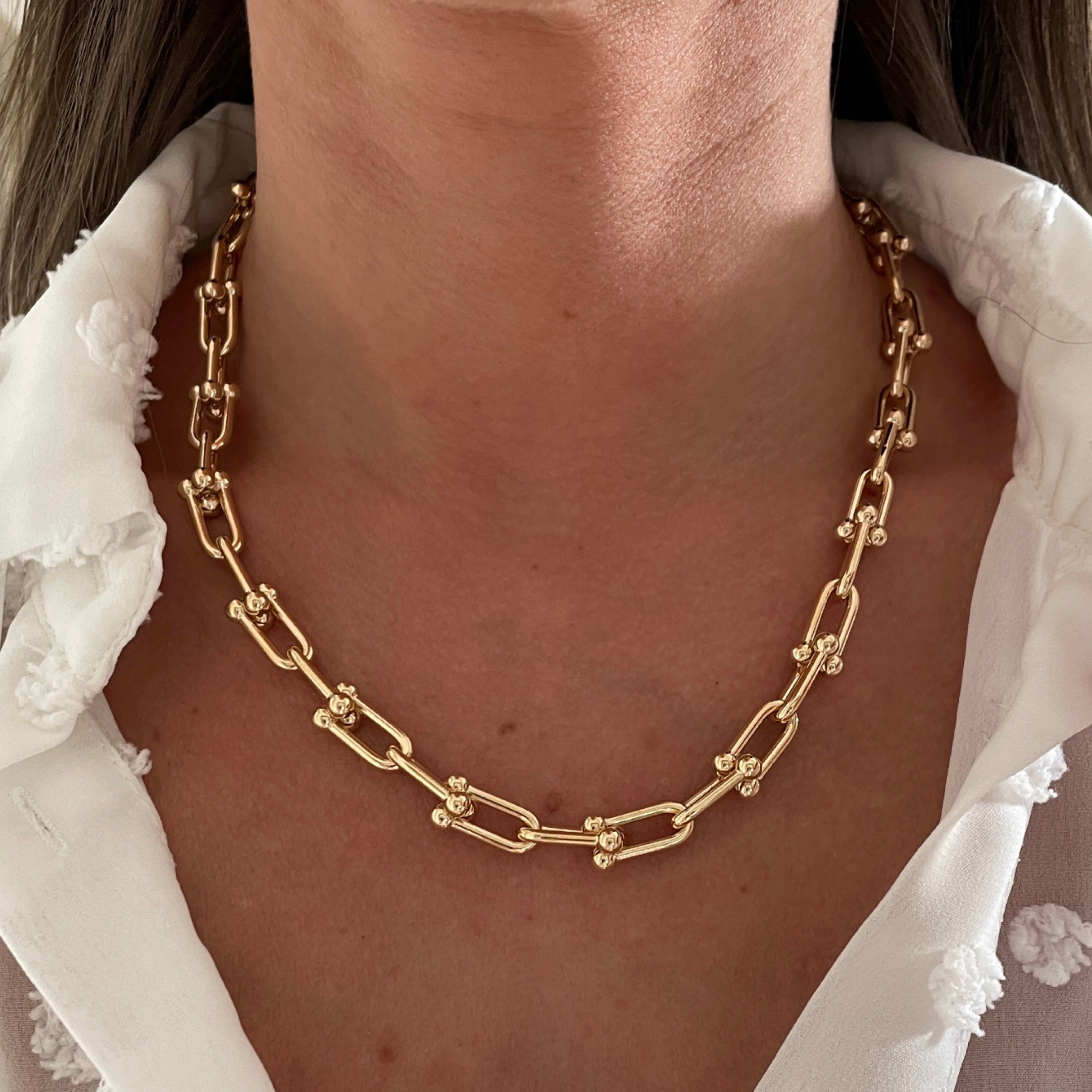Gold-plated “Links” necklace