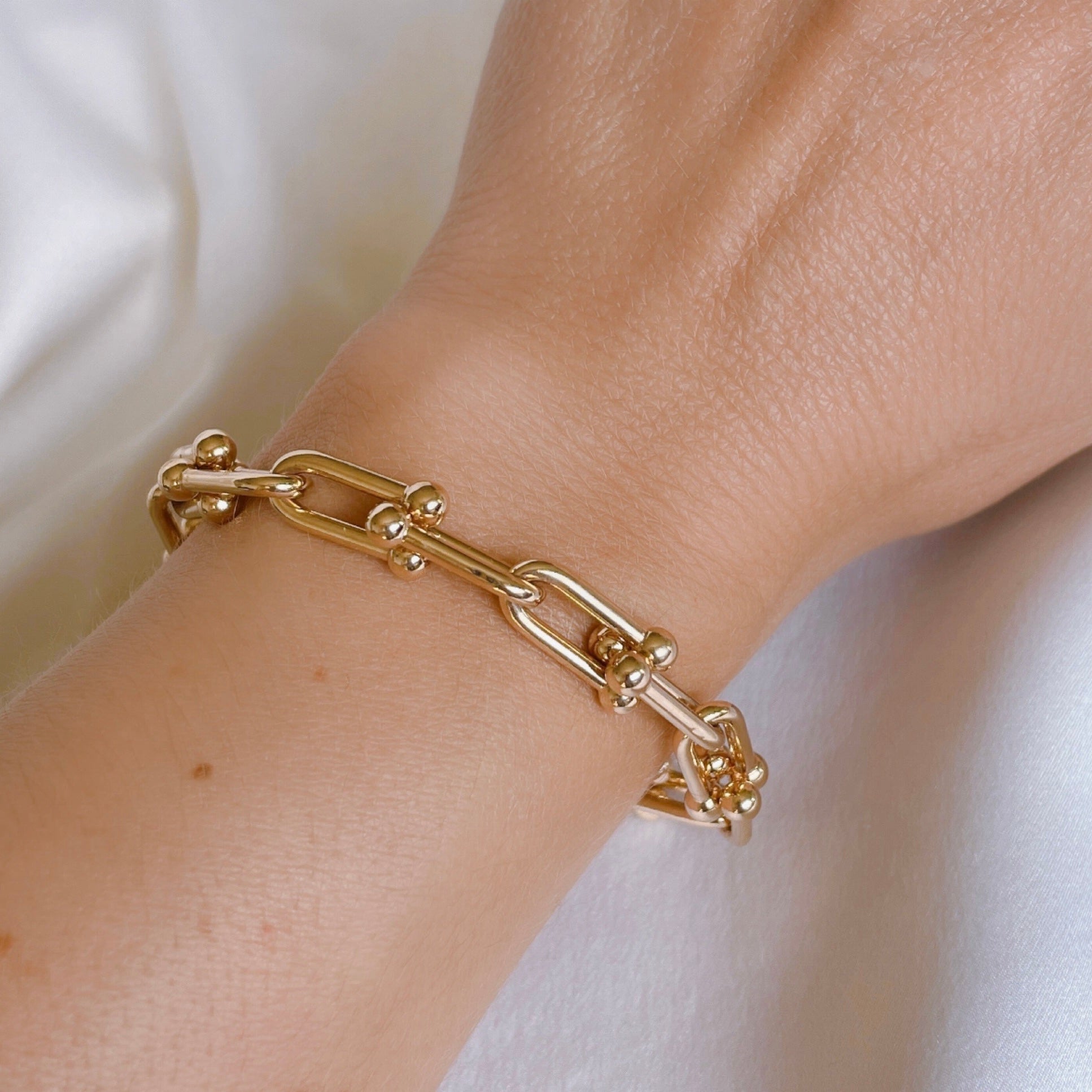 Gold-plated “Link” bracelet