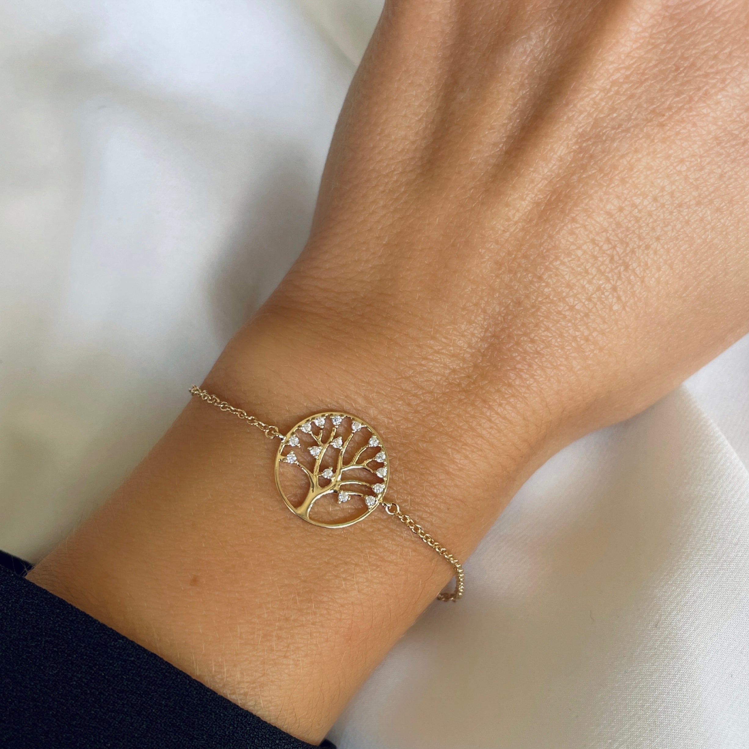 Gold-plated “Tree of Life” bracelet