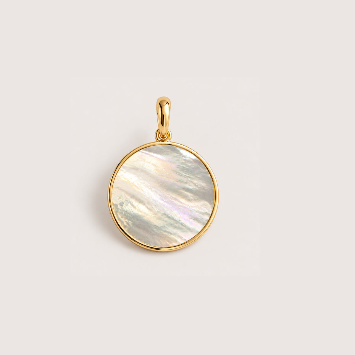 Pendentif "petit Arbre de Vie" plaqué or et nacre